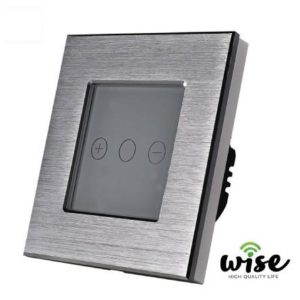 WiFi dimer touch prekidač, alu panel - Wise